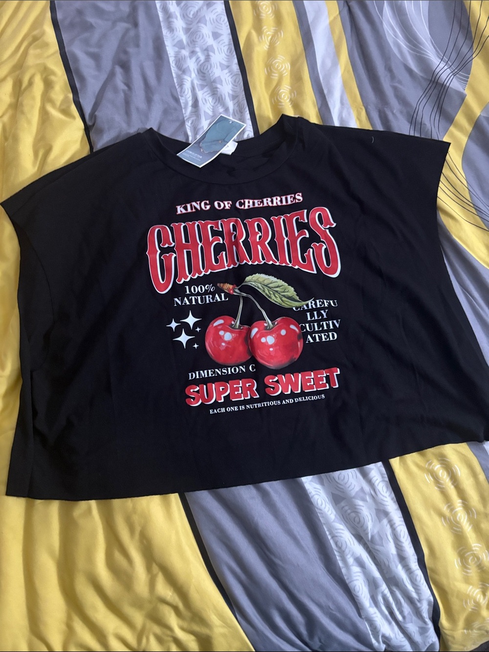 Women’s Black Cherries Graphic Tee - Super Sweet